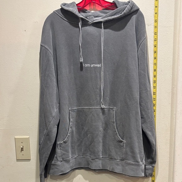 Independent Trading Company Gray Hoodie with Front Pocket - Picture 1 of 5
